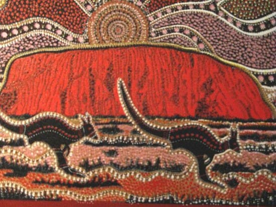 pintura-aborigen-uluru-canguro
